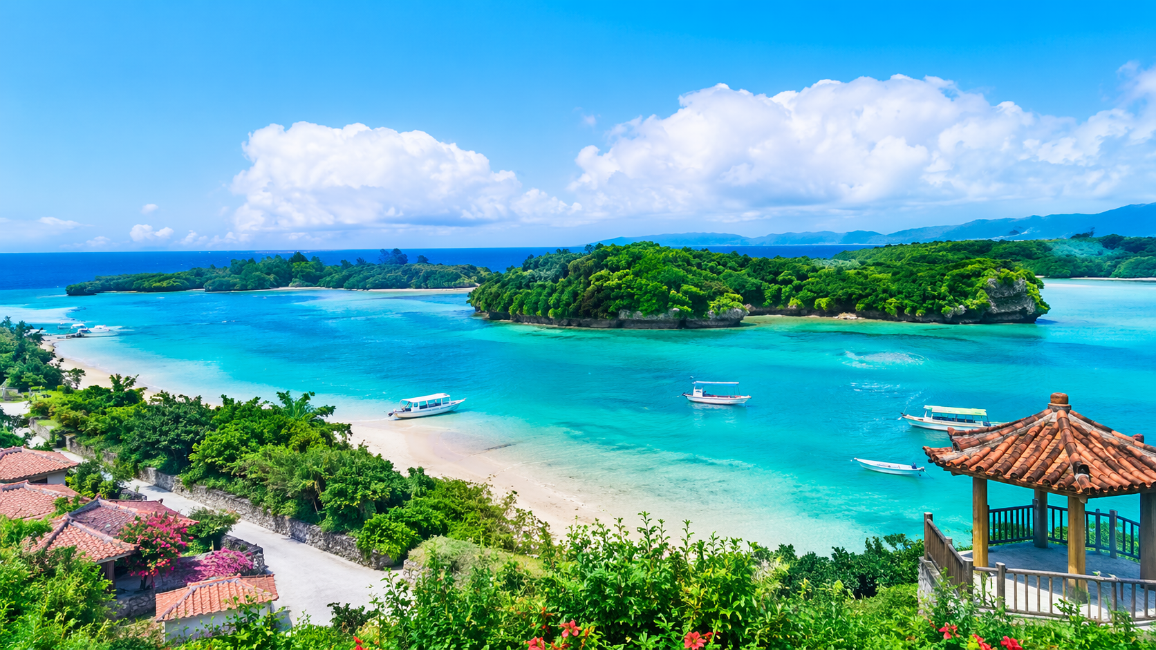 H2-1用：石垣島観光の4泊5日モデルコース全体像を示す絶景イメージ